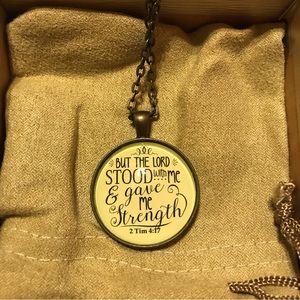 Inspirational Christian Scripture pendant necklace